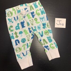 ⭐️2/$5.00⭐️ Gymboree 3-6m Animal and Alphabet Theme Pants